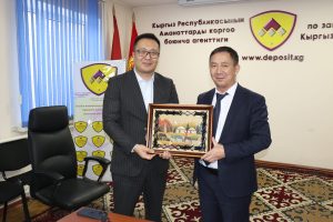 Встреча с исполнительным директором Корпорации страхования депозитов Монголии, г. Бишкек, февраль 2024 г.